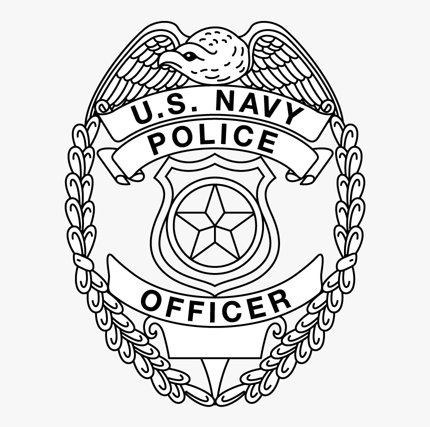 Transparent Police Badges Clipart - Police Officer Badge Drawing, HD Png Download, Free Download