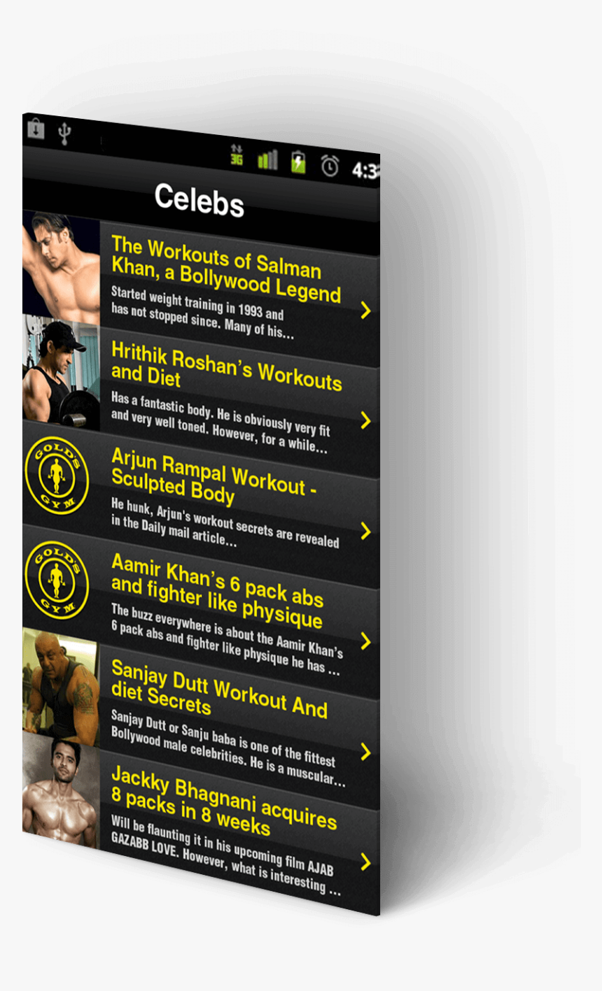 See How Your Favorite Celebs Doing Their Workout Regimes - Smartphone, HD Png Download, Free Download