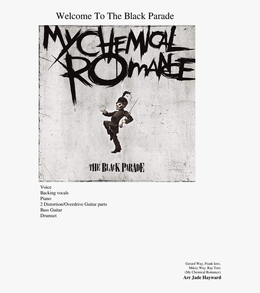 My Chemical Romance Welcome To The Black Parade Album Hd Png Download Kindpng