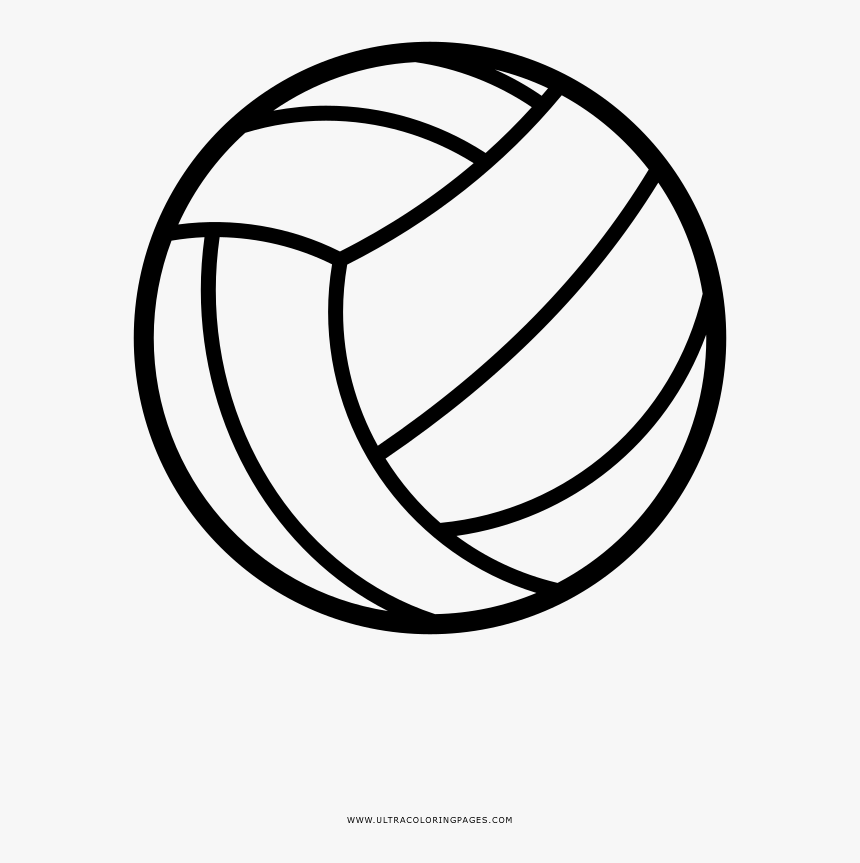 Volleyball Coloring Pages - Pallone Da Pallavolo Disegno Da Colorare, HD Png Download, Free Download