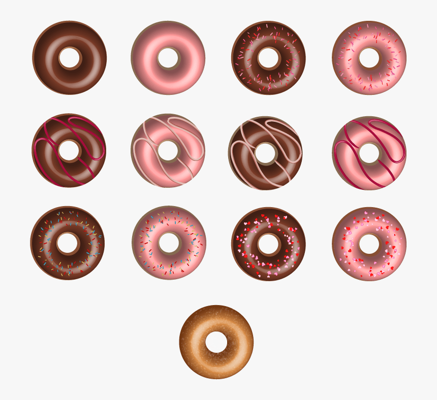 Dozen-doughnuts - Doughnut, HD Png Download, Free Download