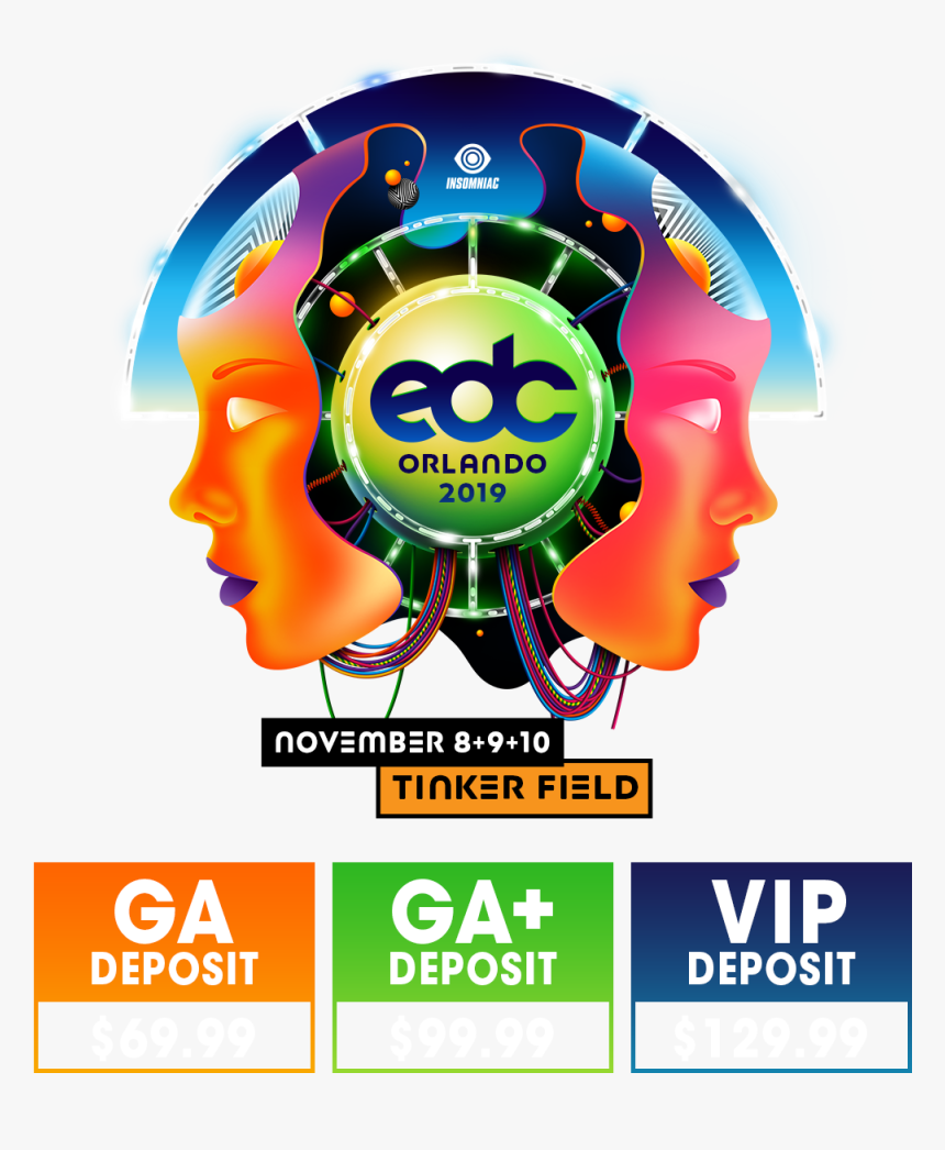 Edc Orlando Lineup 2019, HD Png Download, Free Download