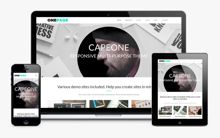 Free Onepage Wordpress Themes - Free Premium Wordpress Themes, HD Png Download, Free Download