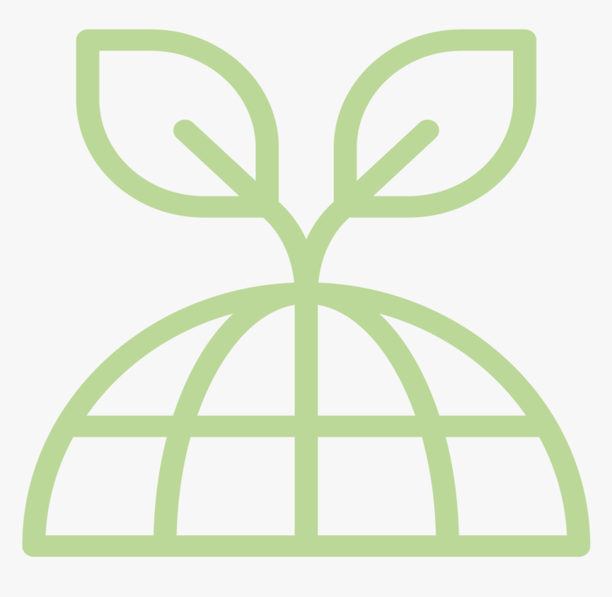 Icon Of A Globe With Plant Sprouting Out The Top - Internet Vector, HD Png Download, Free Download