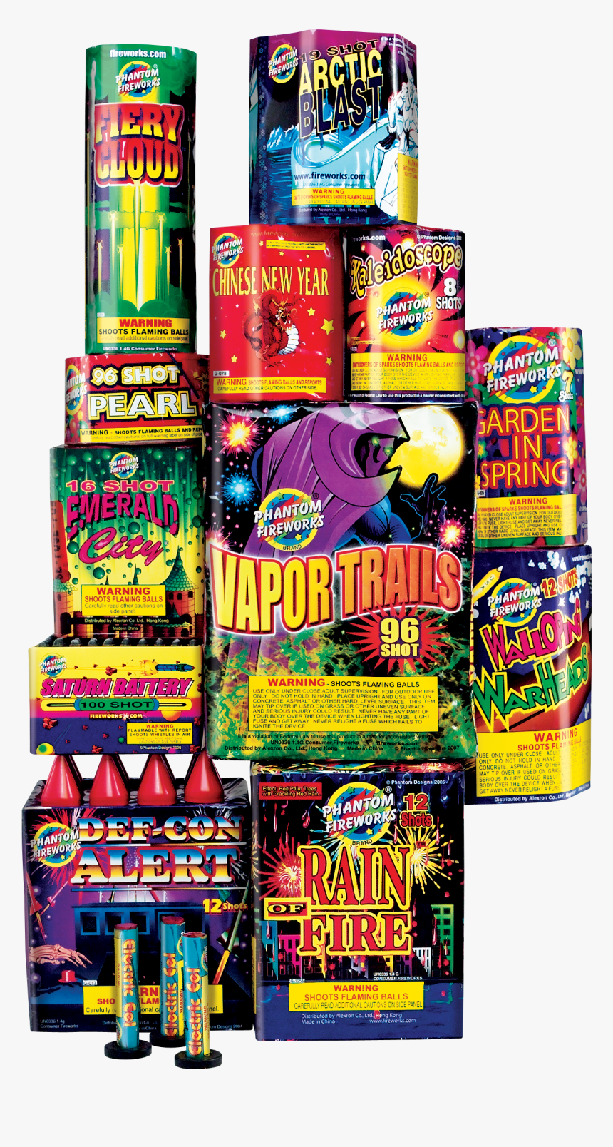 Fireworks Assortment Grand Finale Assortment - Assortment Phantom Fireworks, HD Png Download, Free Download