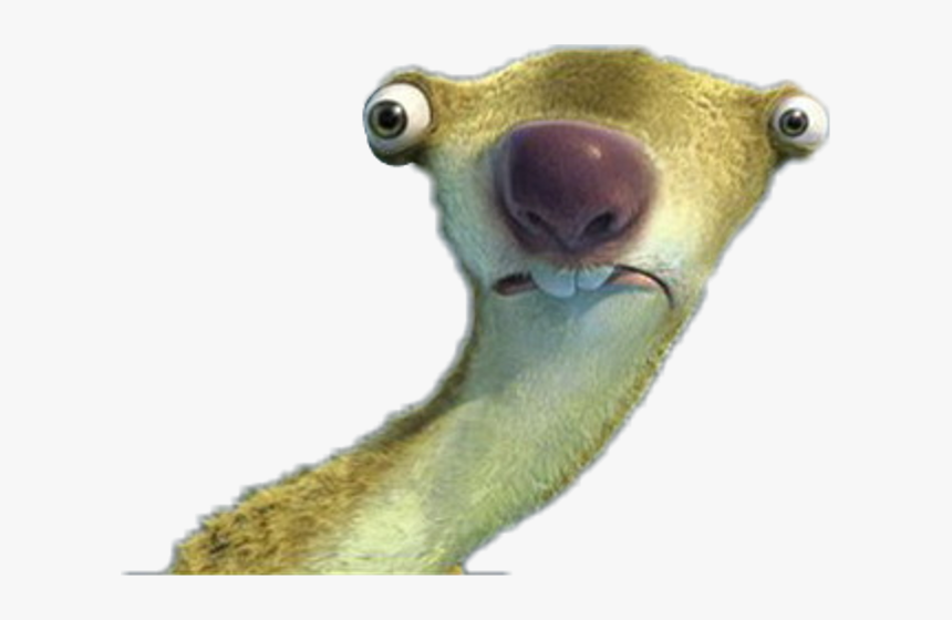 Sid De La Era De Hielo Drogado , Png Download - Sid Ice Age Scared, Transpa...