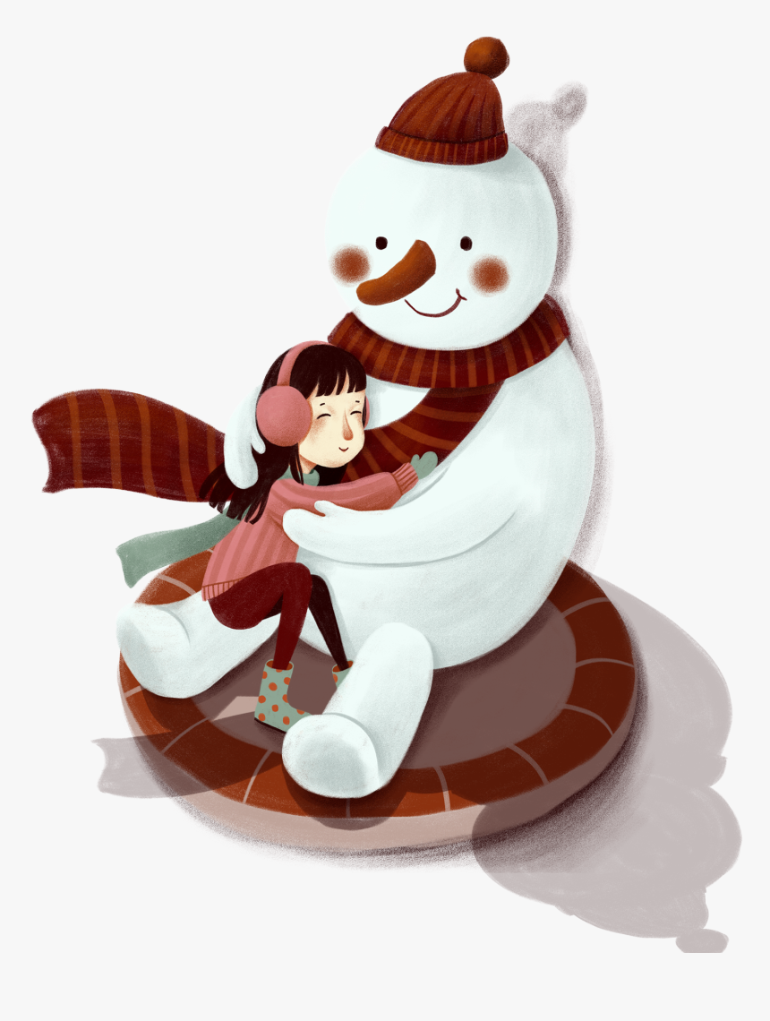 Hand Painted Beautiful Winter Healing Png And Psd - Cartoon, Transparent Png, Free Download