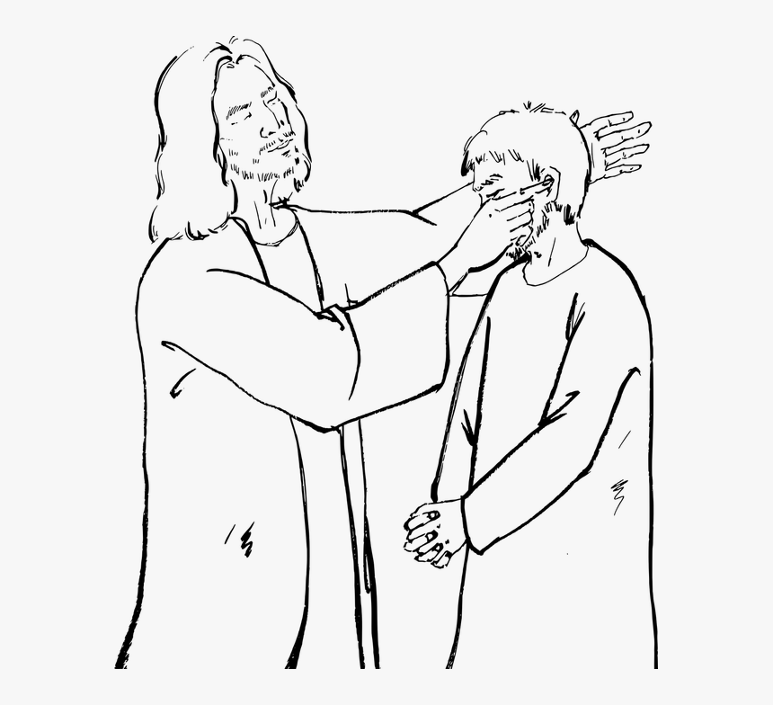 How To Start Healing The Sick Go To Heaven Now - Coloring Page For Healing The Blind And Deaf, HD Png Download, Free Download