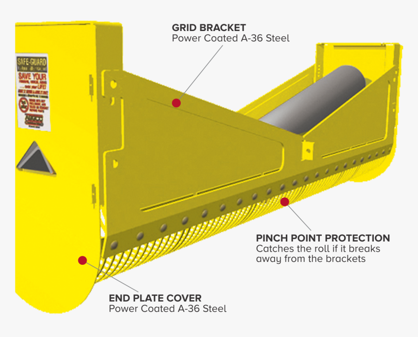 Asgco Safe Guard® V Return Idler Guard - Machine, HD Png Download, Free Download