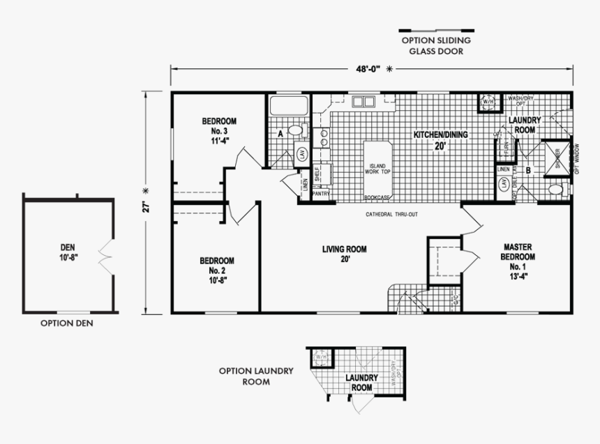 3 Bedroom House Layouts, HD Png Download, Free Download