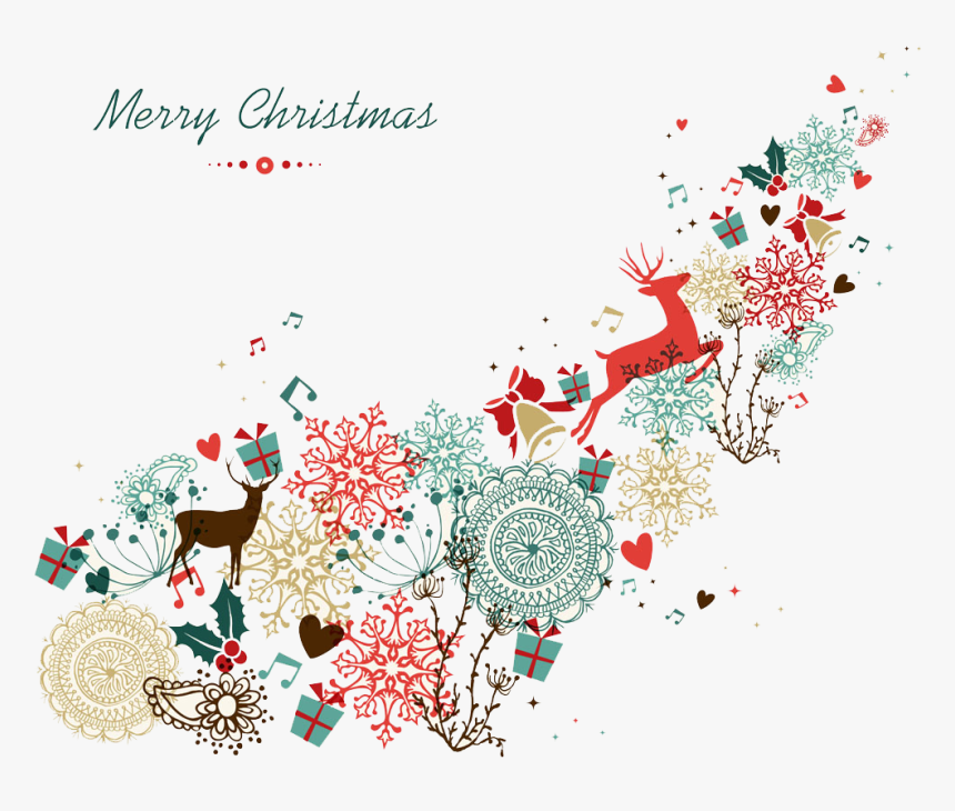 Transparent Christmas Tree Transparent Png - Contemporary Happy New Year Cards, Png Download, Free Download