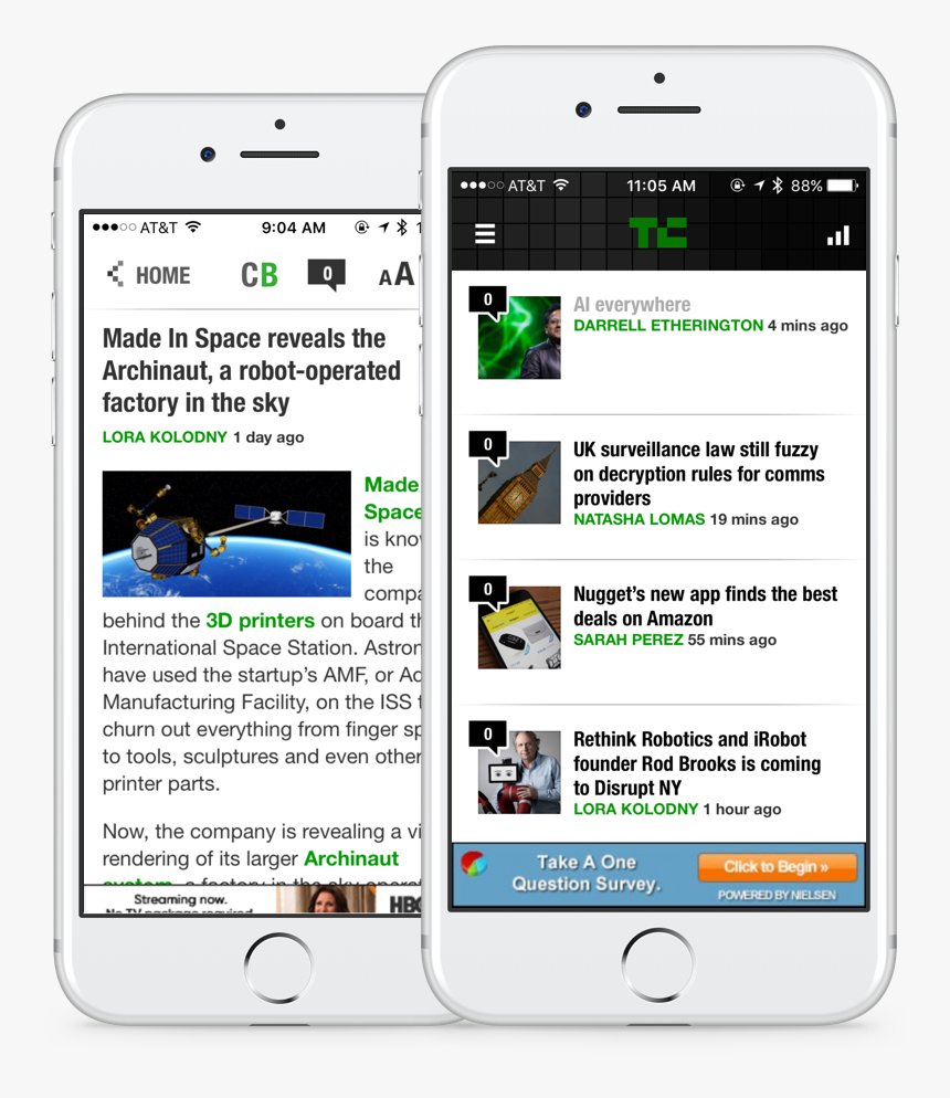 Techcrunch Ios App, HD Png Download, Free Download