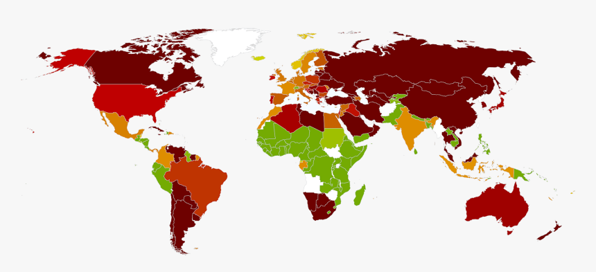 Global Warming Map - North Korea To Australia, HD Png Download, Free Download