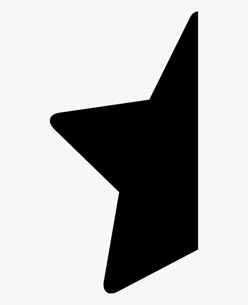 Half Star - Half A Black Star, HD Png Download, Free Download