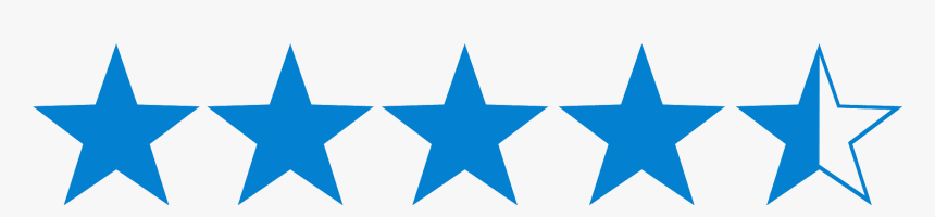 4 Star Rating Blue, HD Png Download, Free Download
