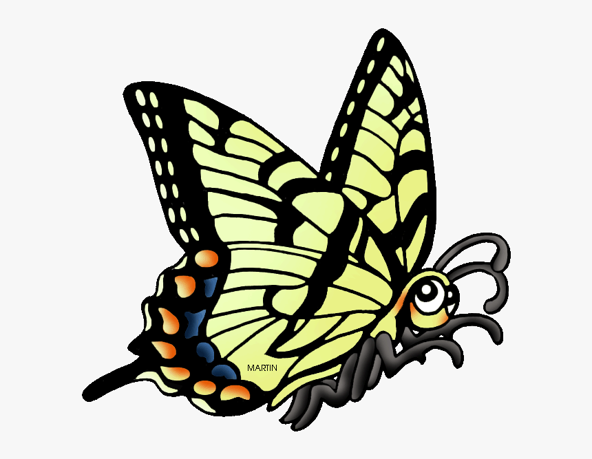 Georgia Clipart Ga State - Swallowtail Butterfly Clip Art, HD Png Download, Free Download