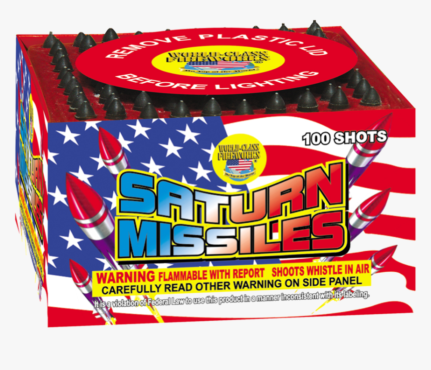 Saturn Missile Battery - 100 Shot Saturn Missiles Fireworks, HD Png Download, Free Download