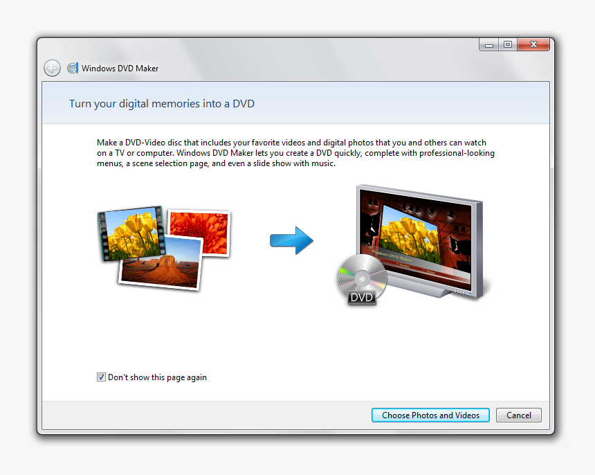 Windows Dvd Maker Vista - Software Windows Dvd Maker Free, HD Png Download, Free Download