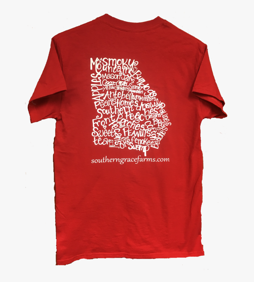 Southern Grace Farms Georgia State Map Farm Shirt - Georgia State Map Shirt, HD Png Download, Free Download