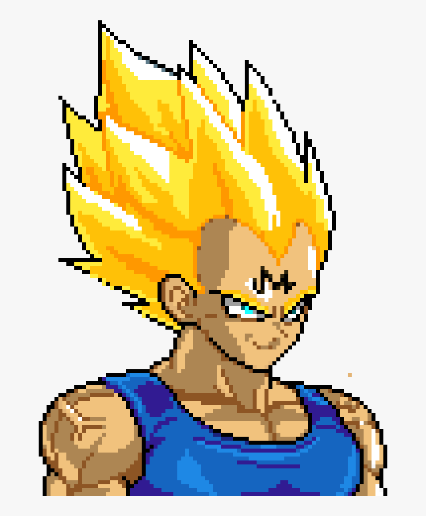 Majin Vegeta Pixel Art, HD Png Download, Free Download