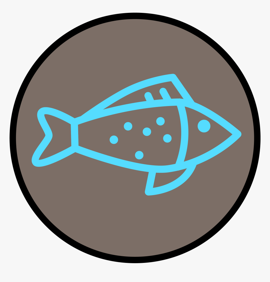 Fish Icon - Sad Smiley, HD Png Download, Free Download