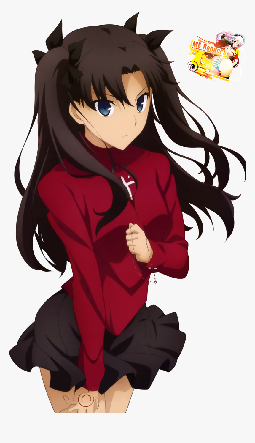 Transparent Rin Tohsaka Png - Fate Stay Night Rin Wallpaper Iphone, Png Download, Free Download