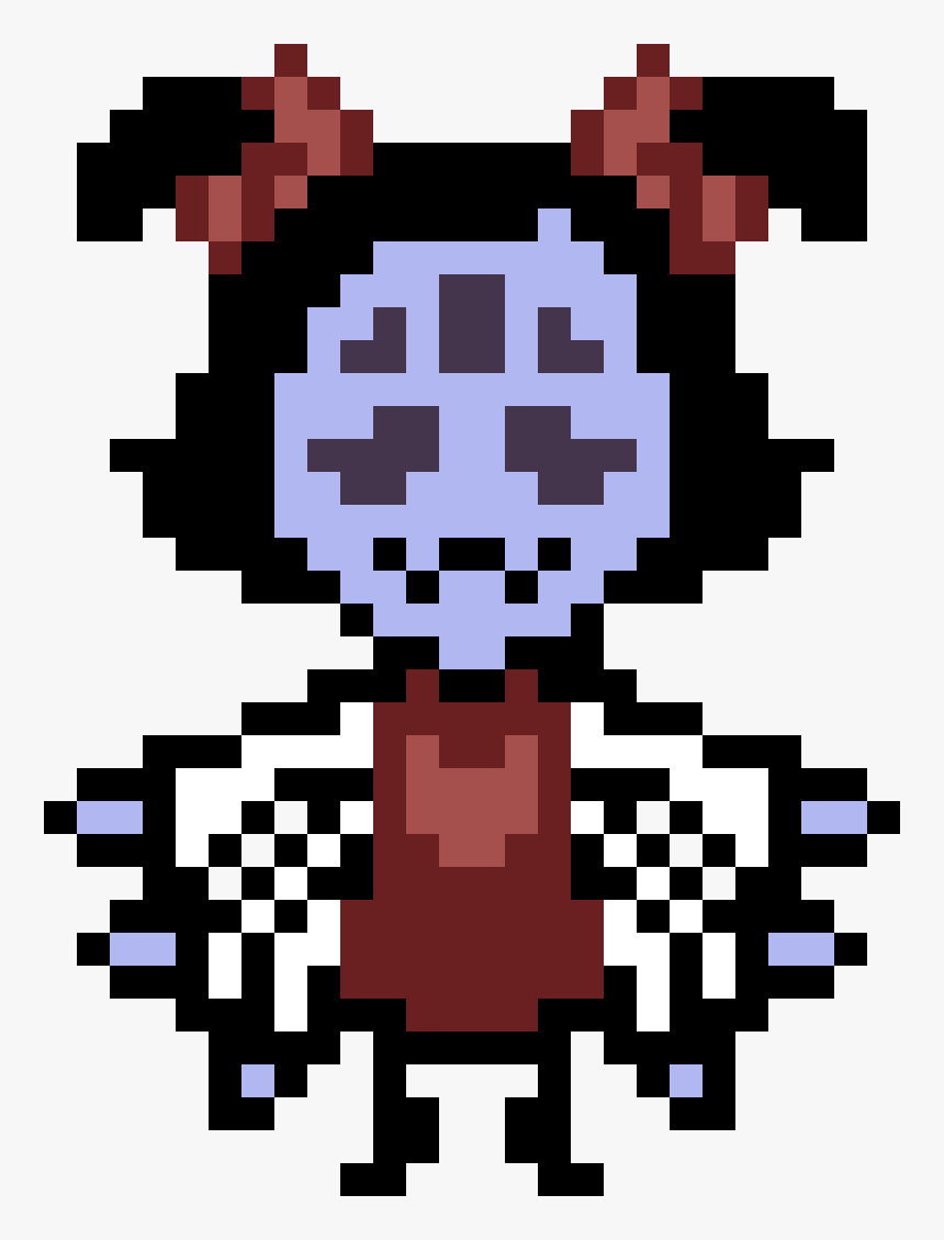 Undertale Muffet Pixel Art Grid, HD Png Download, Free Download