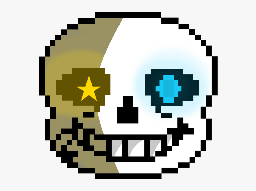 Sans Head Pixel Art, HD Png Download, Free Download