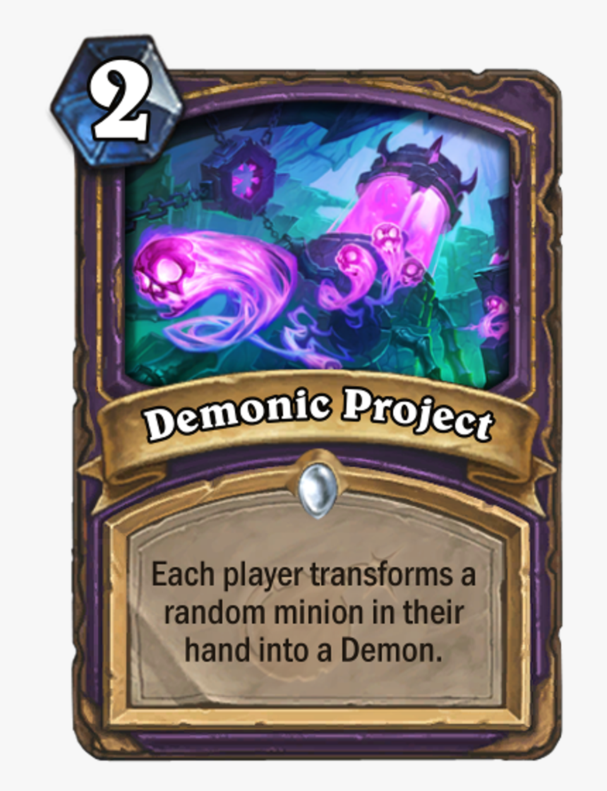 Demonic Project Png Image - Demonic Project Hearthstone, Transparent Png, Free Download