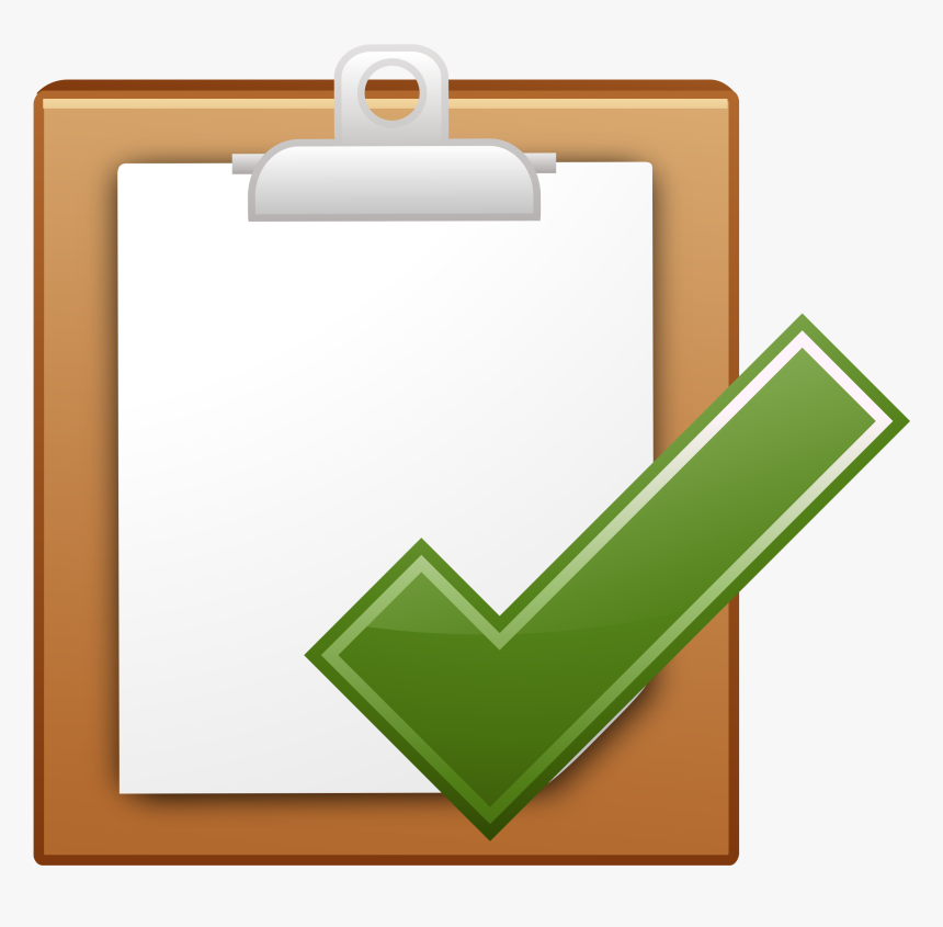 Clipboard And Checkmark Gj40vuud L - Clipboard With Check Mark, HD Png Download, Free Download