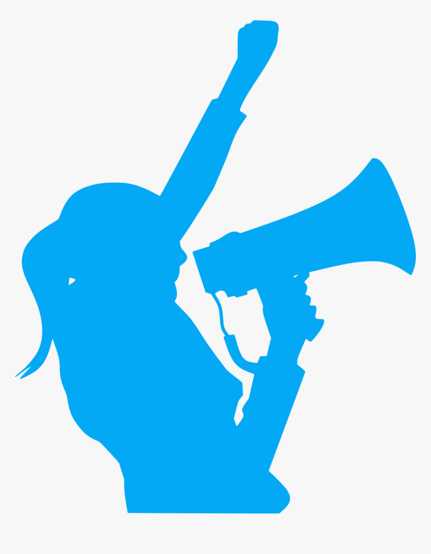 Person Holding A Megaphone Silhouette, HD Png Download, Free Download