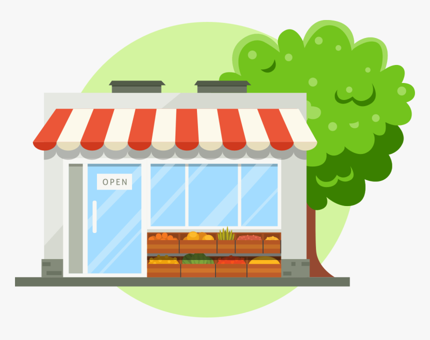 Shop To House Illustration, HD Png Download, Free Download