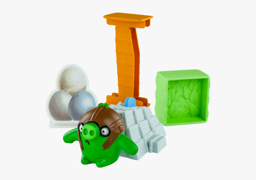 Load Pilot Pig Onto Slingshot Launcher - Mcdonalds Happy Meal Angry Birds, HD Png Download, Free Download