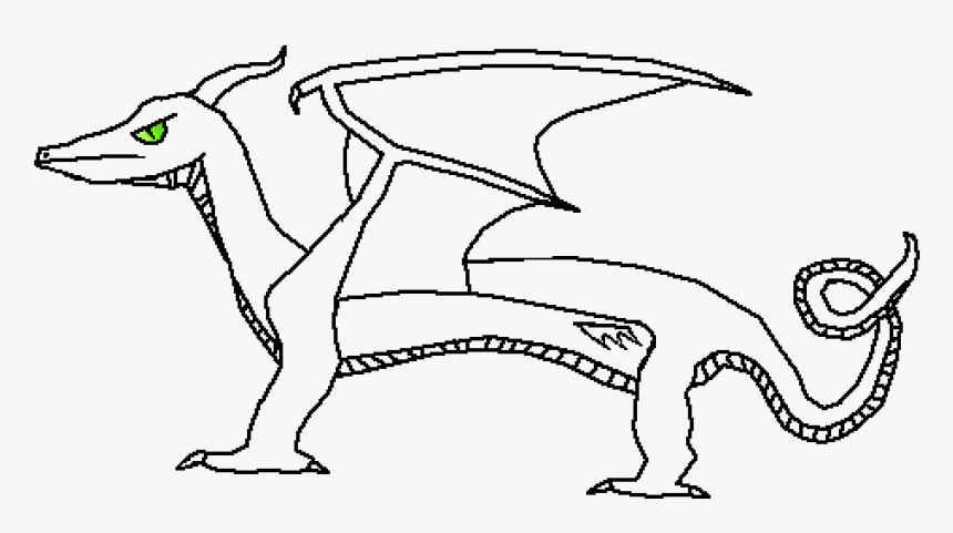 Dragon Template By Demonic-austin - Cartoon, HD Png Download, Free Download