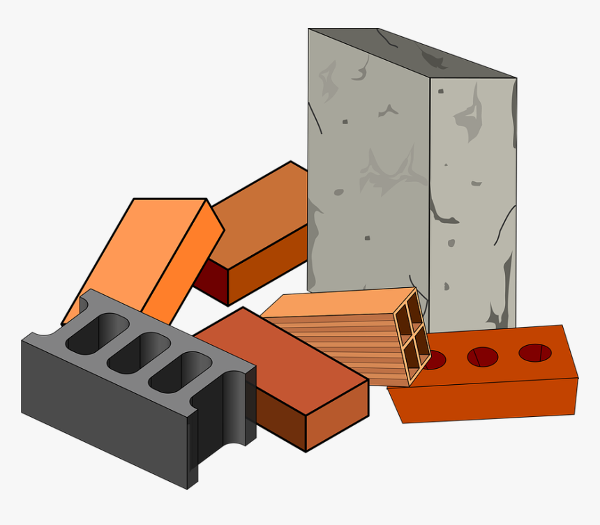 La Construcción De, Ladrillo, Concretas, Bloque - Construction Materials Transparent Png, Png Download, Free Download