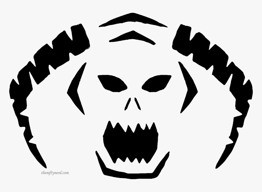 Shadow-flame - Nerdy Pumpkin Carving Stencils, HD Png Download, Free Download