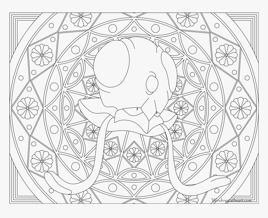 Adult Pokemon Coloring Page, HD Png Download, Free Download
