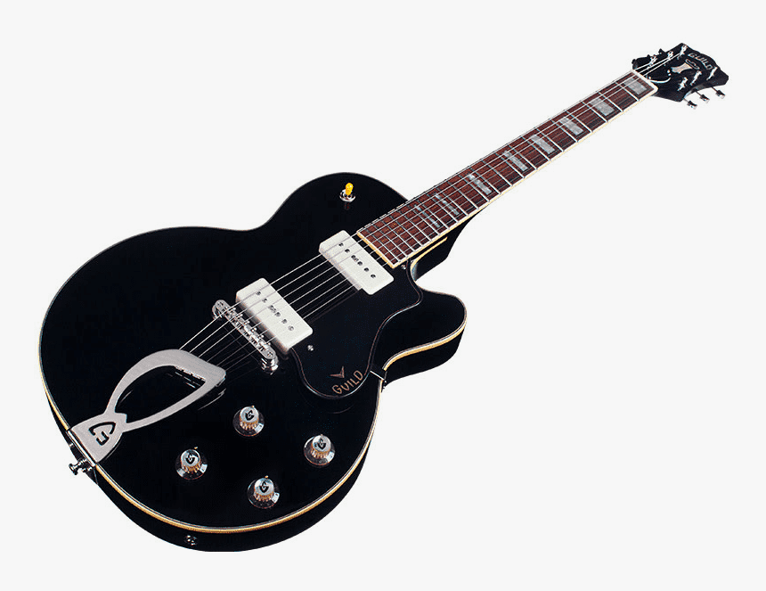 Guild Aristocrat M-75 W/ P90 Black Includes Original - Guild M 75 Aristocrat Black, HD Png Download, Free Download