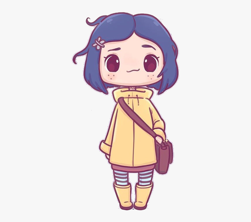 #coraline #kawaii #cute #chibi #freetoedit - Cute Coraline Drawings, HD Png Download, Free Download