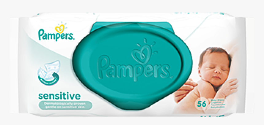 Pampers Wipes - Chusteczki Nawilzane Pampers Sensitive, HD Png Download, Free Download