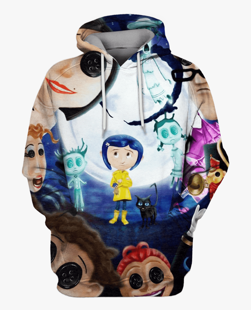 Gearhuman 3d Coraline Hoodies - Coraline Personajes, HD Png Download, Free Download