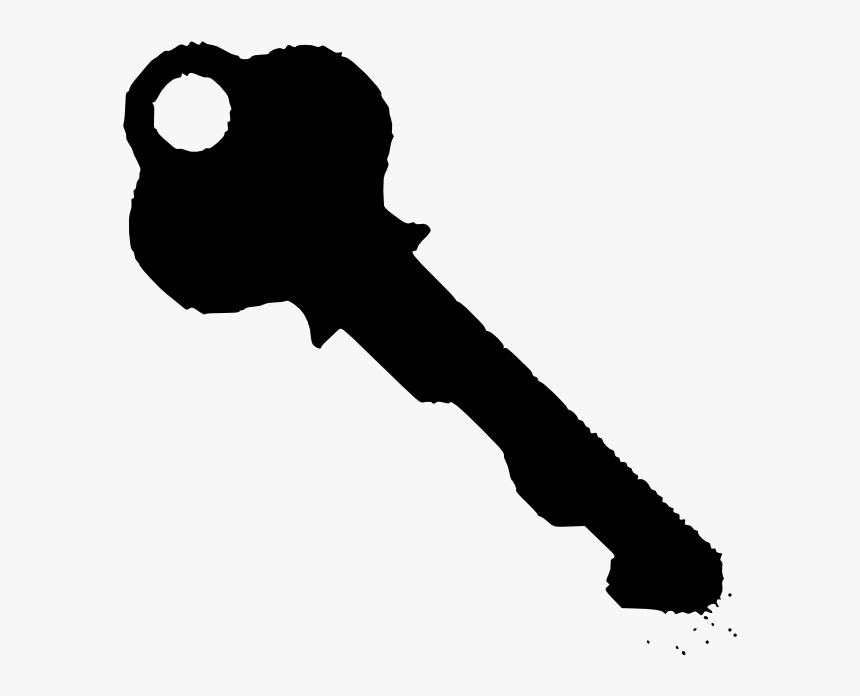 Clipart - Found Key - Silhouette Key Clipart, HD Png Download, Free Download