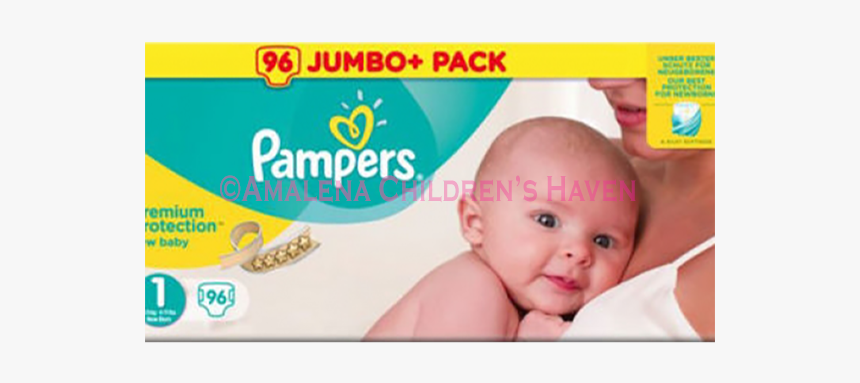Pampers Size 1 96 Pack, HD Png Download, Free Download