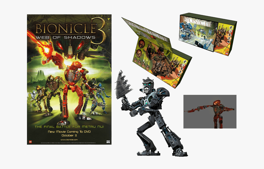 Lego’s Bionicle Trilogy - Bionicle 3 Web Of Shadows Dvd, HD Png Download, Free Download