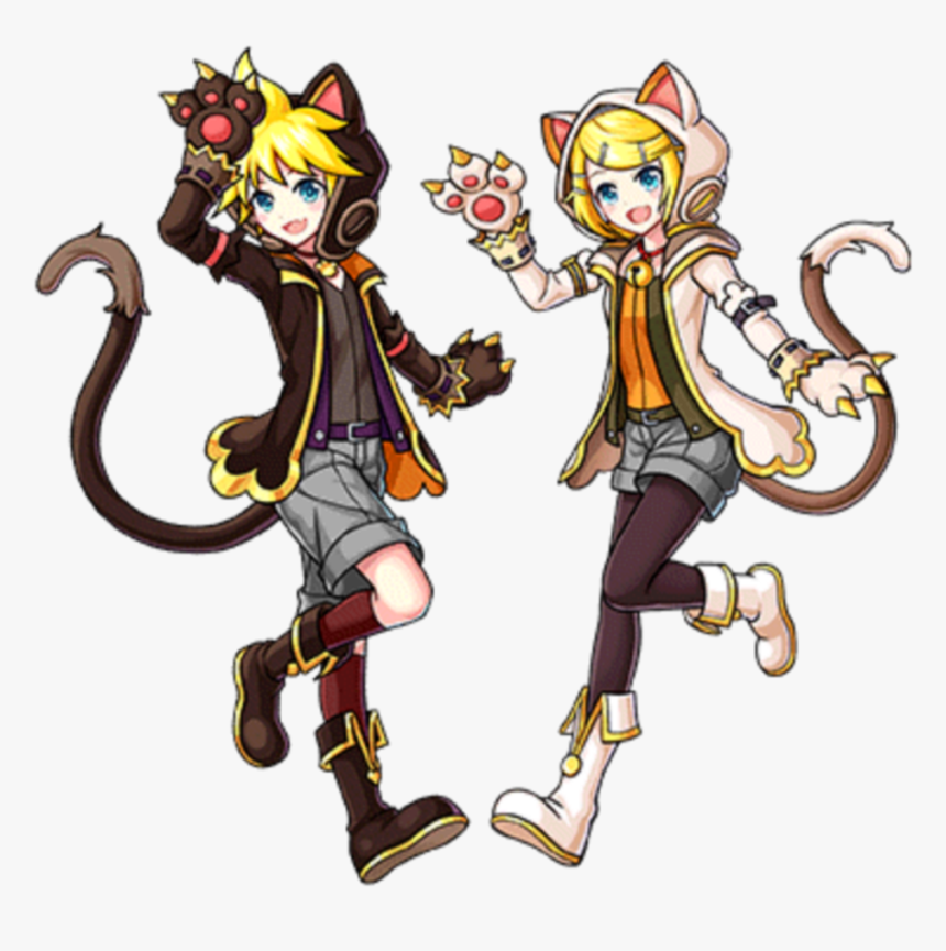 Vocaloid Kagamine Rin Len Neko Kagaminelen Kagaminerin - Unison League Hatsune Miku, HD Png Download, Free Download