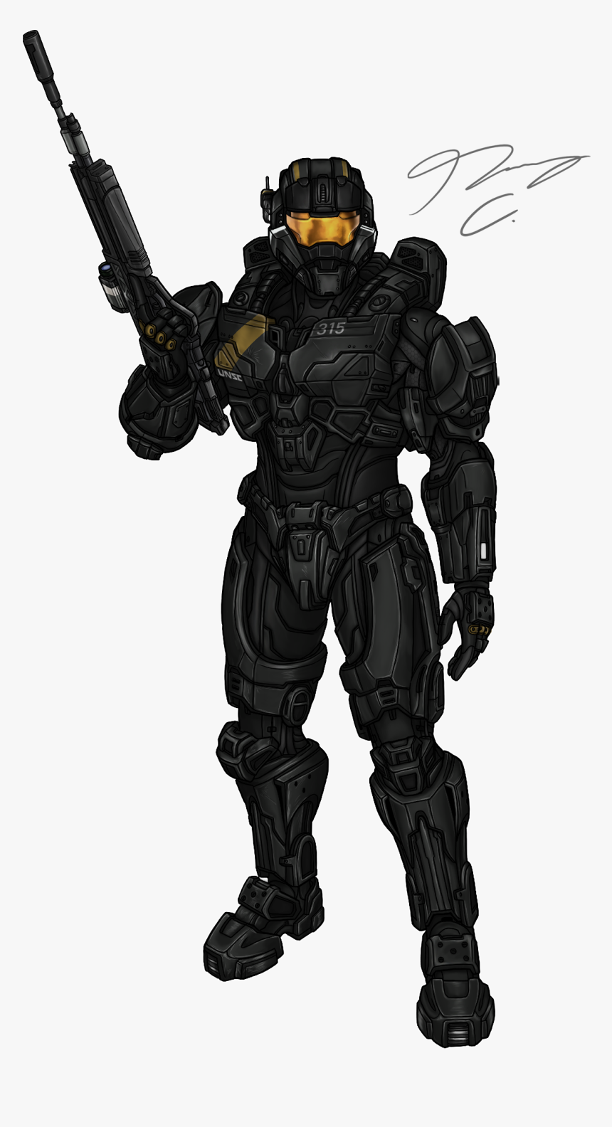 Halo Spartan Fan Art, HD Png Download, Free Download