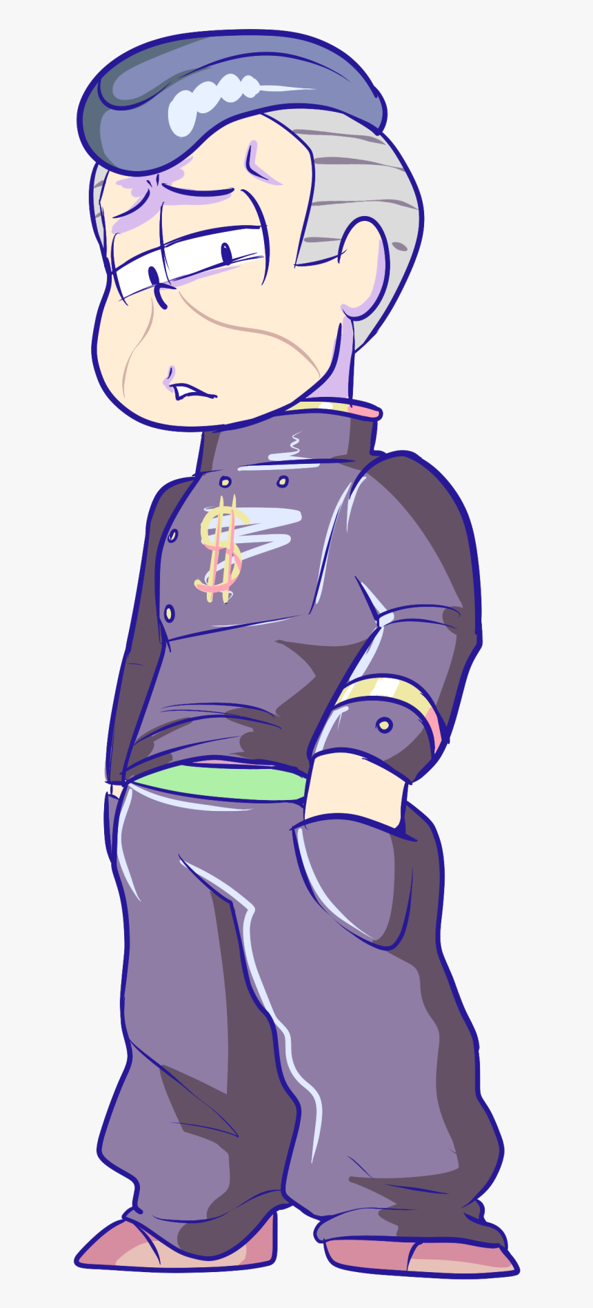 Clothing Fictional Character Purple Nose Male Standing - Osomatsu Nijimura, HD Png Download, Free Download