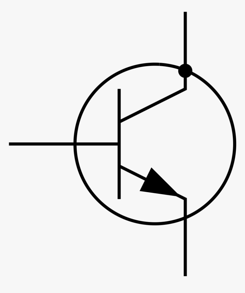 Symbol Npn Transistor - Npn Transistor Circuit Symbol, HD Png Download, Free Download