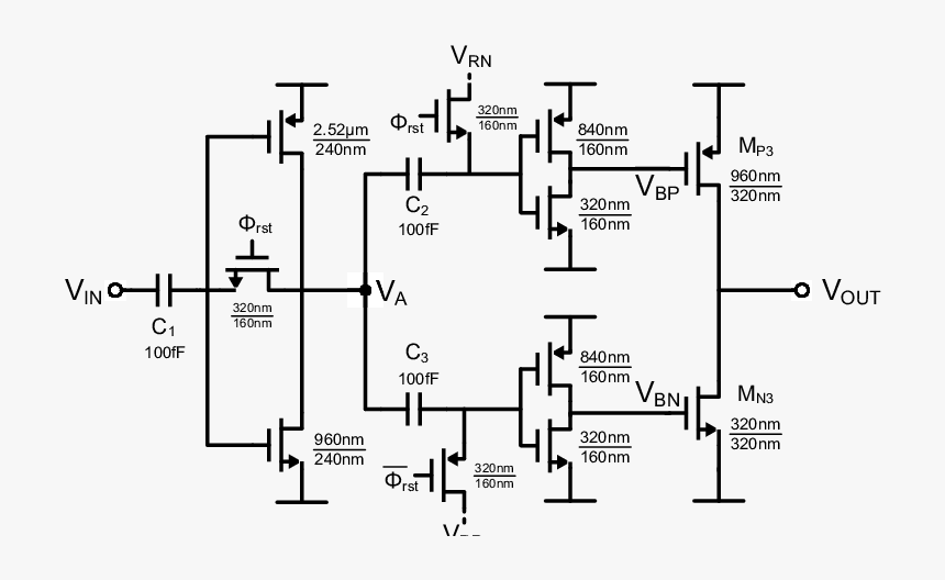 Amplifier Transistor Level Circuit, HD Png Download, Free Download