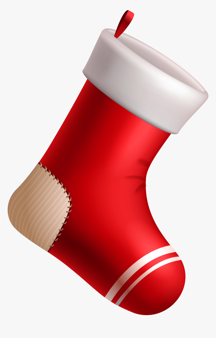 Christmas Stockings Clip Art - Christmas Red Stocking Clipart, HD Png Download, Free Download